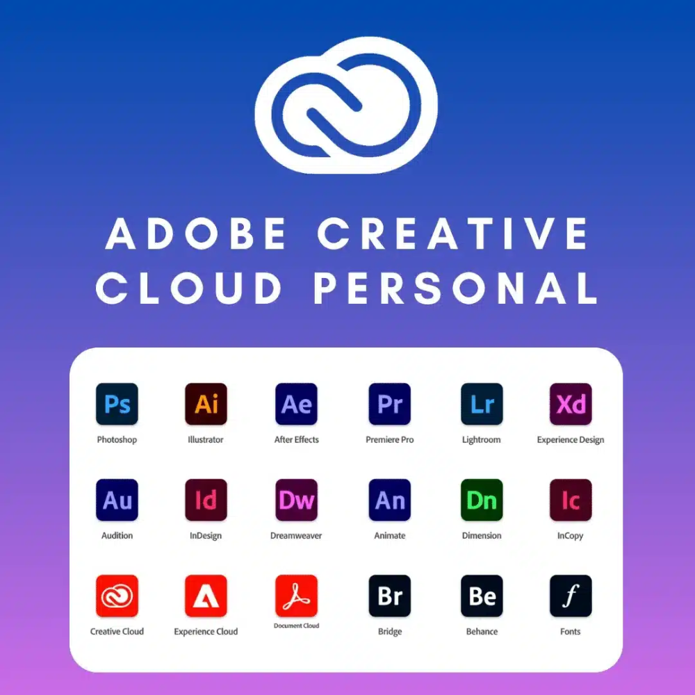 Adobe Creative Cloud Todos os Apps - Assinatura de 1 ano